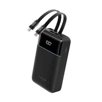 Pin sạc dự phòng Cuktech CP24 LPB200NL 1A1C 20000mAh 40W tích hợp cáp C+L