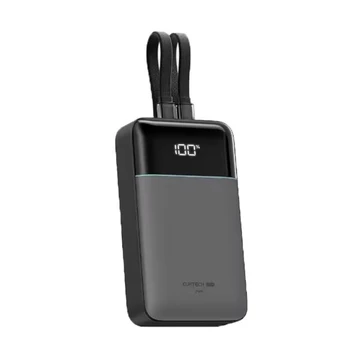 Pin sạc dự phòng Cuktech CP24 LPB200NL 1A1C 20000mAh 40W tích hợp cáp C+L
