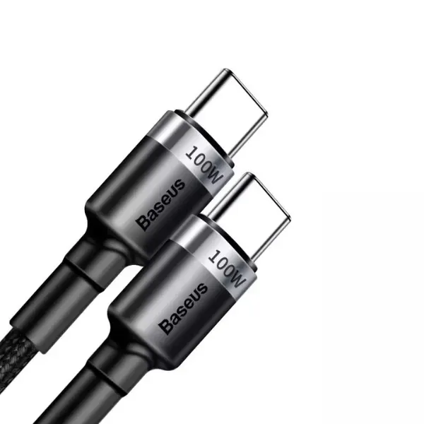 Cáp sạc nhanh Baseus Cafule PD 2.0 100W Type-C to Type-C (20V 5A) 2M