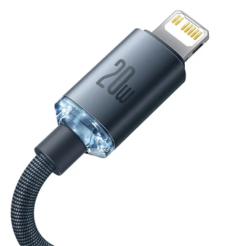 Cáp Baseus Crystal Shine USB-C to Lightning 2M