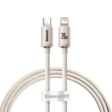 Cáp Baseus Crystal Shine USB-C to Lightning 2M