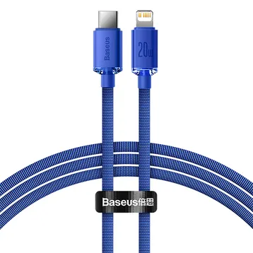 Cáp Baseus Crystal Shine USB-C to Lightning 2M